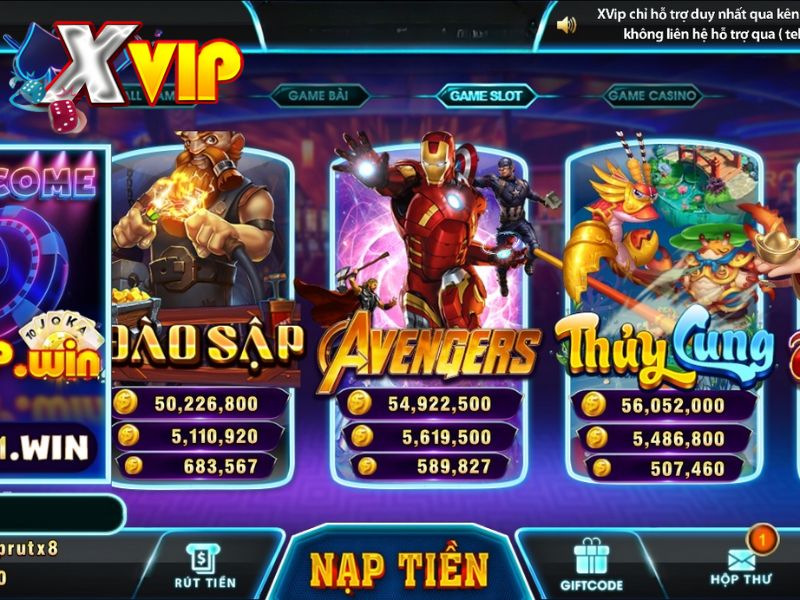 Cổng game tài xỉu đổi thưởng tại Xvip