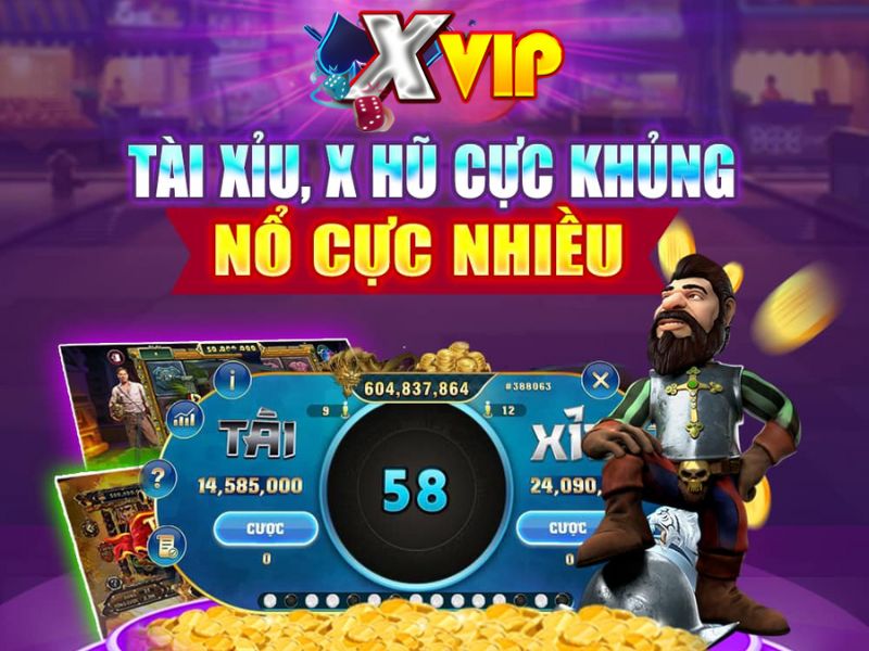 Sảnh game tài xỉu rút tiền mặt tải sảnh Xvip